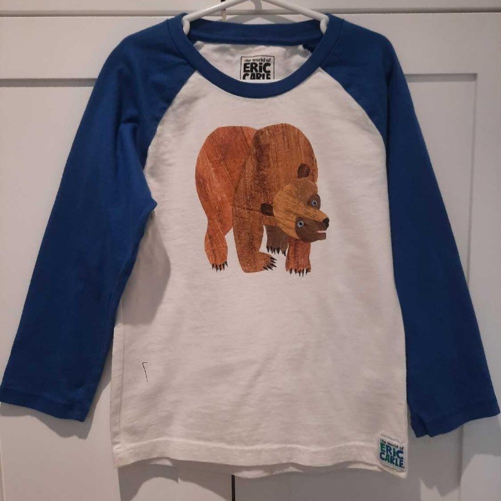 BROWN BEAR 3/4 LENGTH TOP BY GYMBOREE, SIZE 5T IN GREAT CONDITION!